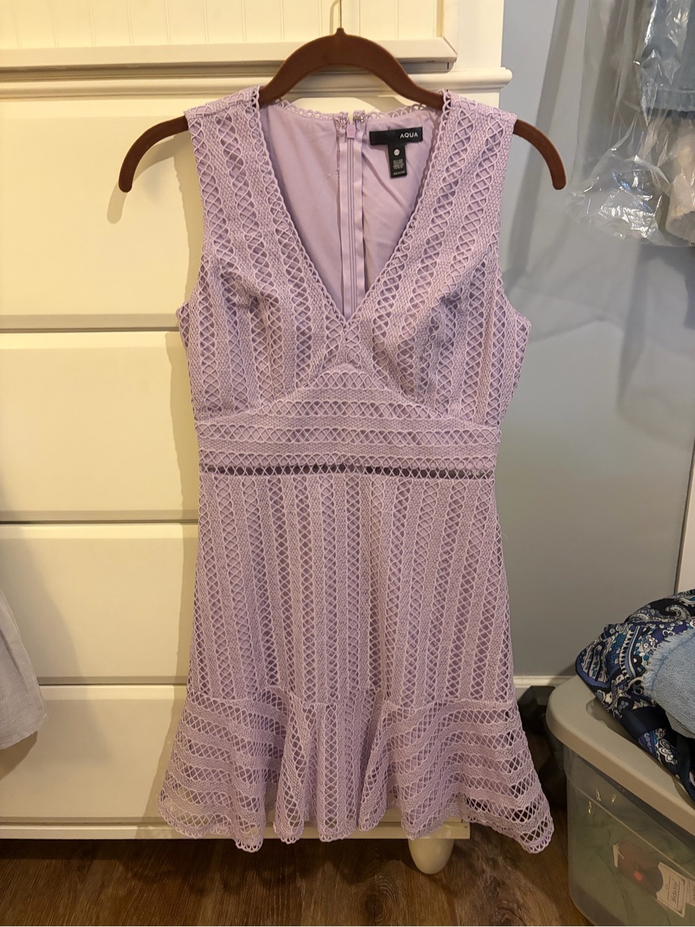 Aqua: Short Lilac Dress